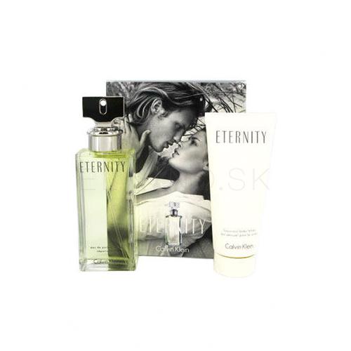 Calvin Klein Eternity Darčeková kazeta pre ženy parfumovaná voda 100 ml + telové mlieko 100 ml