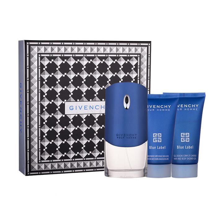 Givenchy Pour Homme Blue Label Darčeková kazeta toaletná voda 100 ml + sprchovací gél 50 ml + balzam po holení 50 ml