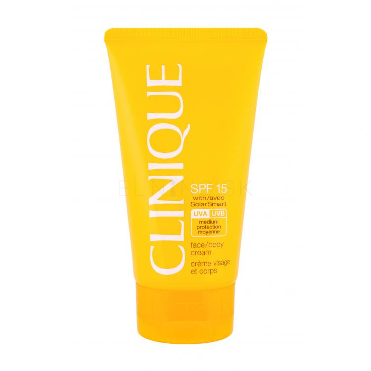 Clinique Sun Care Face Body Cream SPF15 Opaľovací prípravok na telo pre ženy 150 ml
