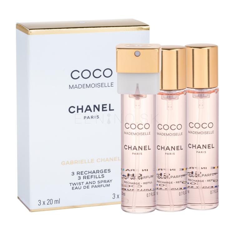 Chanel Coco Mademoiselle 3x 20 ml Parfumovaná voda pre ženy Náplň 20 ml