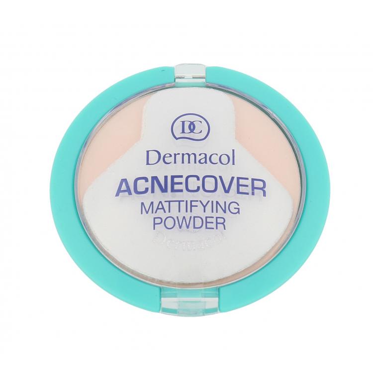Dermacol Acnecover Mattifying Powder Púder pre ženy 11 g Odtieň Porcelain