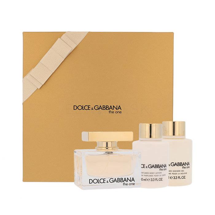 Dolce&amp;Gabbana The One Darčeková kazeta parfumovaná voda 75 ml + 100ml telové mlieko + 100ml sprchovací gél