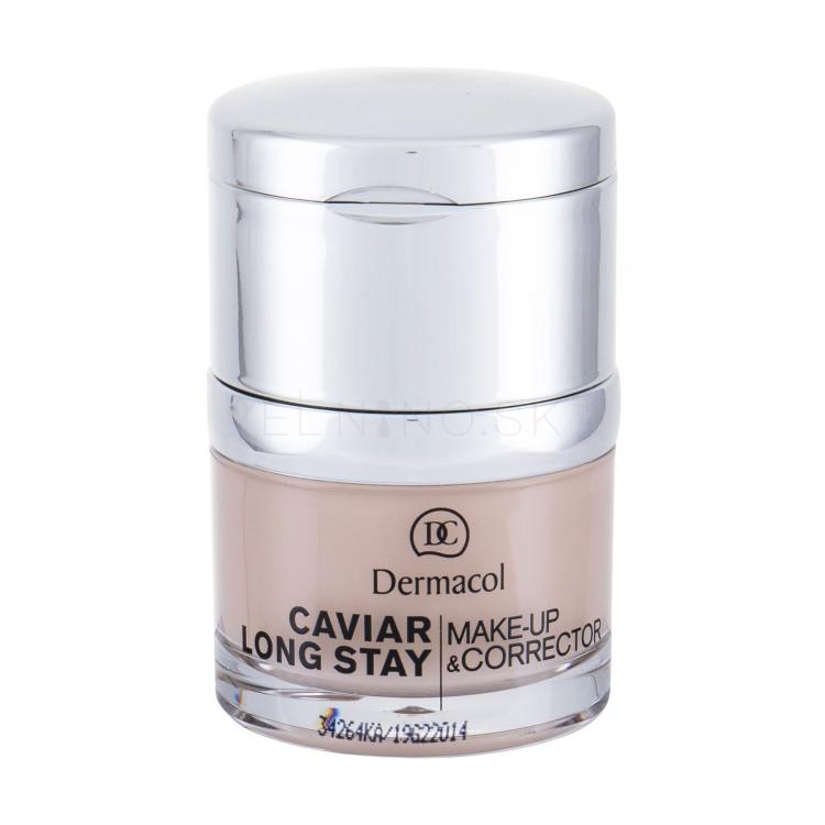Dermacol Caviar Long Stay Make-Up &amp; Corrector Make-up pre ženy 30 ml Odtieň 1 Pale