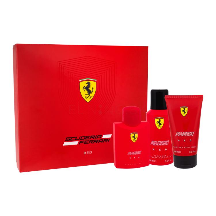 Ferrari Scuderia Ferrari Red Darčeková kazeta toaletná voda 125 ml + sprchovací gél 150 ml + deodorant 150 ml