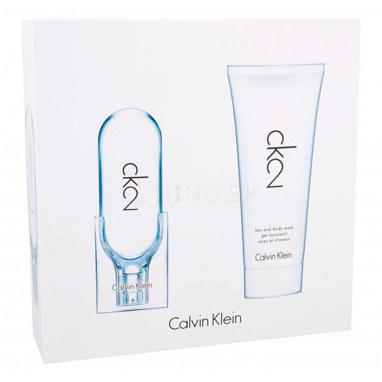Calvin Klein CK2 Darčeková kazeta toaletná voda 50 ml + sprchovací gél 100 ml