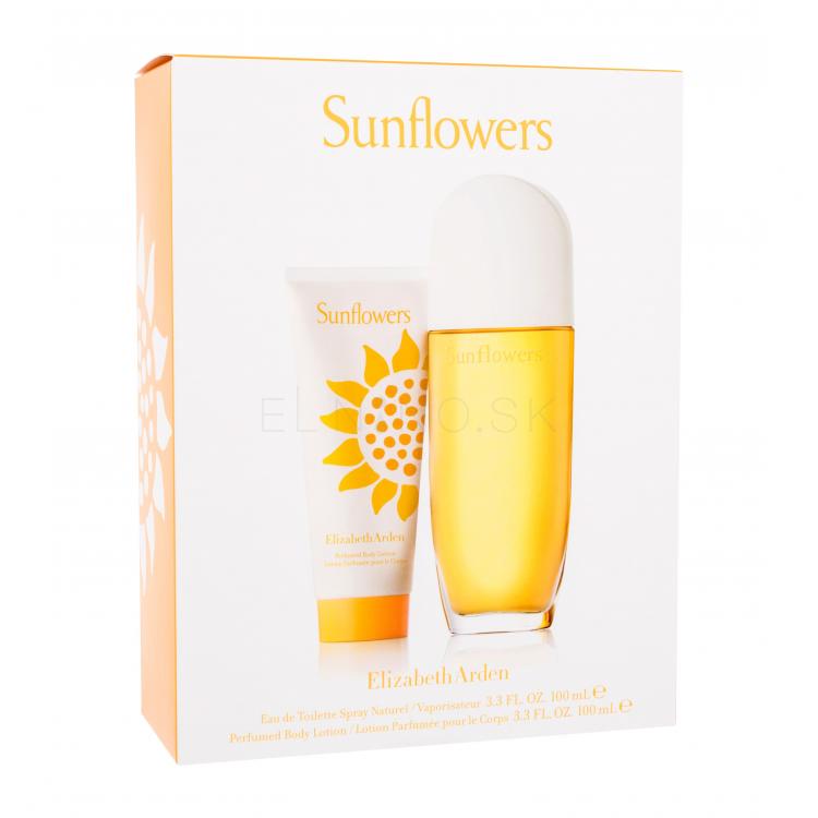 Elizabeth Arden Sunflowers Darčeková kazeta pre ženy toaletná voda 100 ml + telové mlieko 100 ml