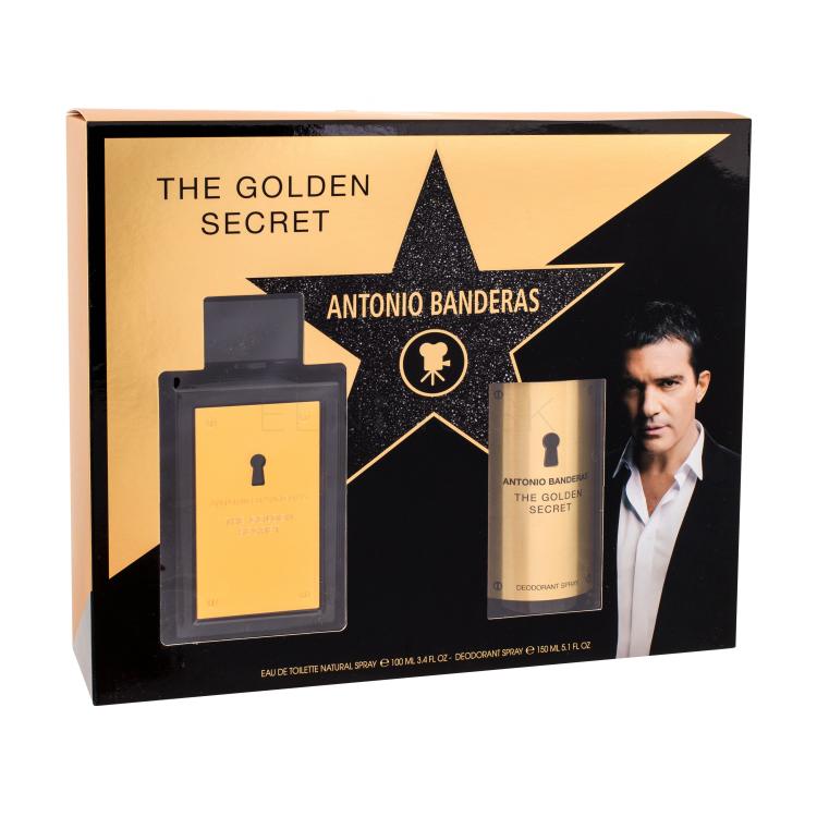 Antonio Banderas The Golden Secret Darčeková kazeta toaletná voda 100 ml + deodorant 150 ml