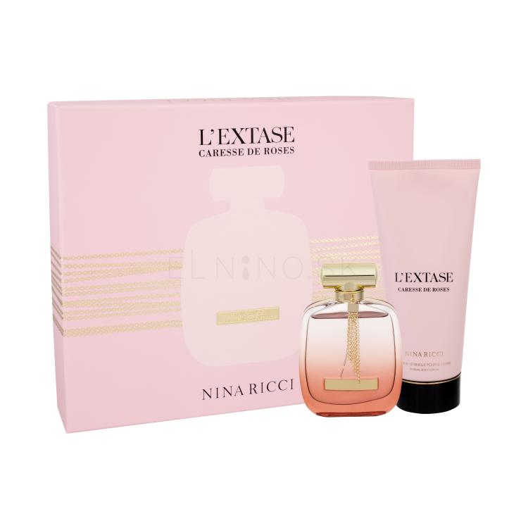 Nina Ricci L´Extase Caresse de Roses Darčeková kazeta parfumovaná voda 80 ml + telové mlieko 200 ml