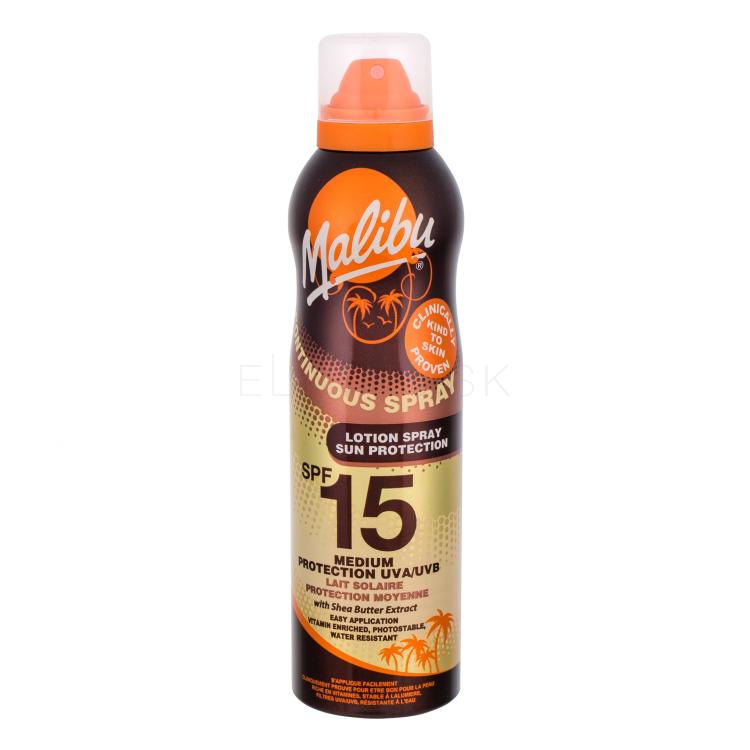 Malibu Continuous Spray SPF15 Opaľovací prípravok na telo pre ženy 175 ml