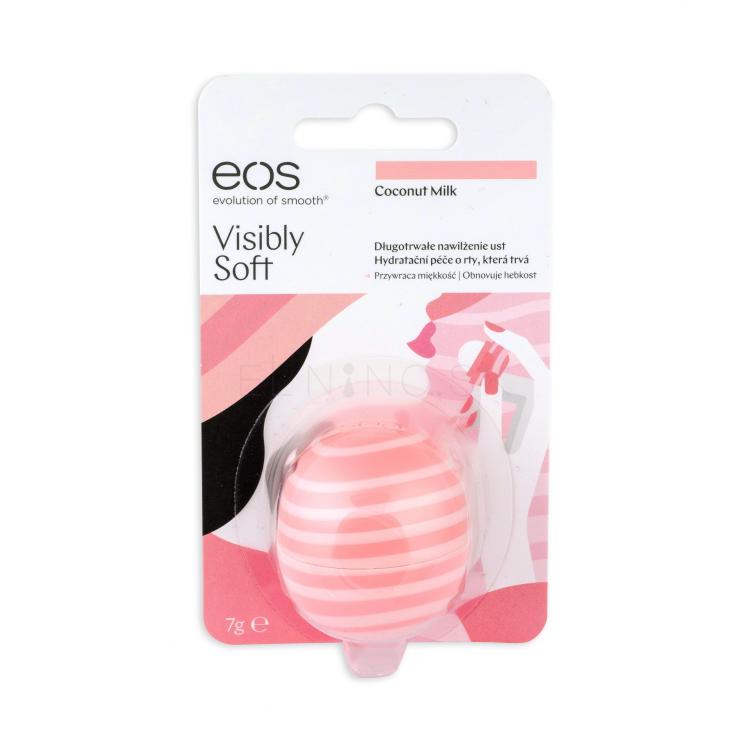 EOS Visibly Soft Balzam na pery pre ženy 7 g Odtieň Coconut Milk