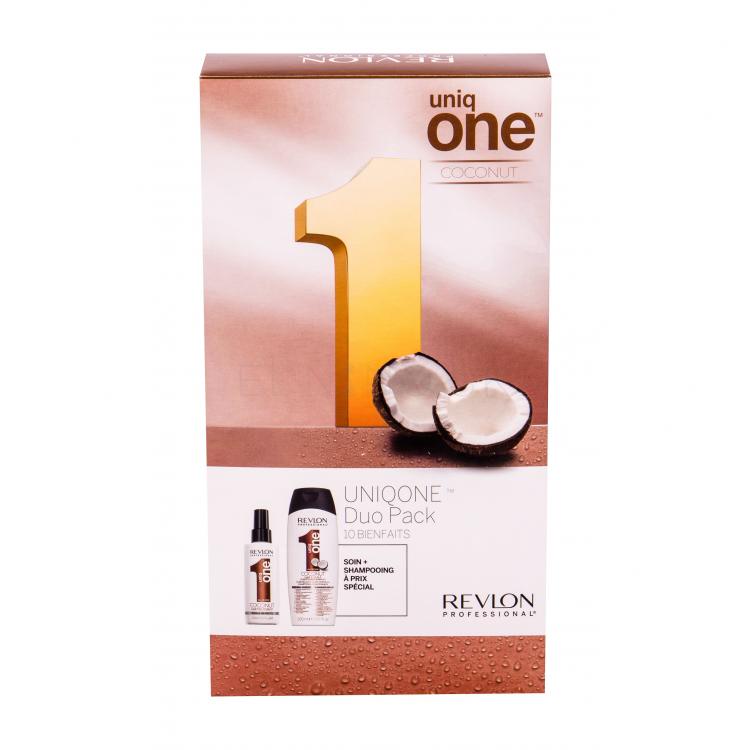 Revlon Professional Uniq One Coconut Darčeková kazeta maska na vlasy 150 ml + šampón 300 ml