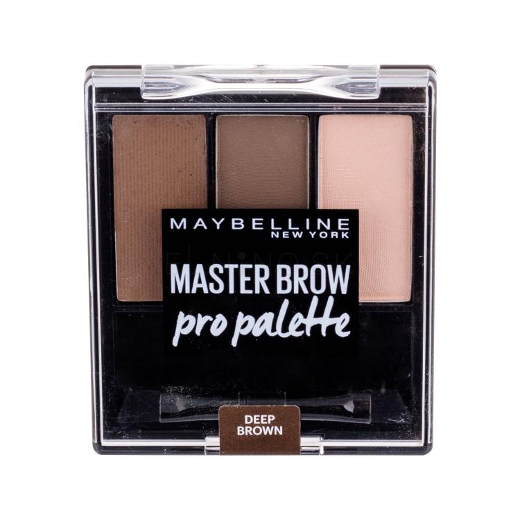 Maybelline Master Brow Pro Palette Set a paletka na obočie pre ženy 6 g Odtieň Deep Brown