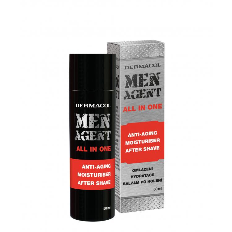 Dermacol Men Agent Anti-Aging Moisturiser After Shave All In One Balzam po holení pre mužov 50 ml