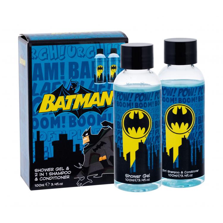 DC Comics Batman Darčeková kazeta sprchovací gél 100 ml + šampón a kondicionér 2v1 100ml