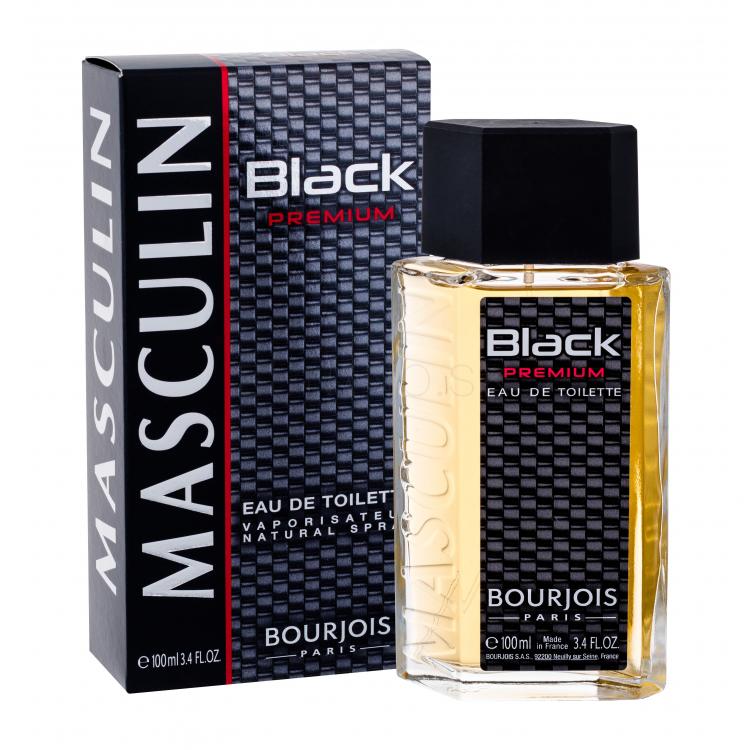 BOURJOIS Paris Masculin Black Premium Toaletná voda pre mužov 100 ml