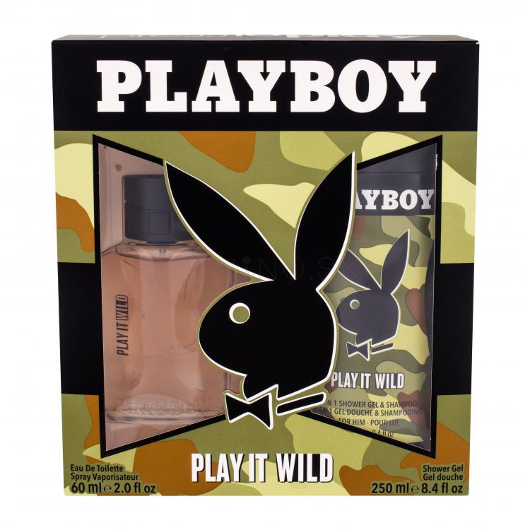 Playboy Play It Wild Darčeková kazeta toaletná voda 60 ml + sprchovací gél 250 ml poškodená krabička