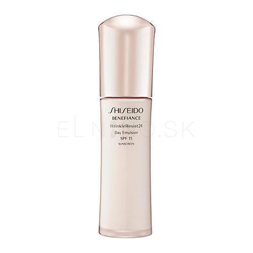 Shiseido Benefiance Wrinkle Resist 24 Day Emulsion SPF15 Pleťový gél pre ženy 75 ml poškodená krabička
