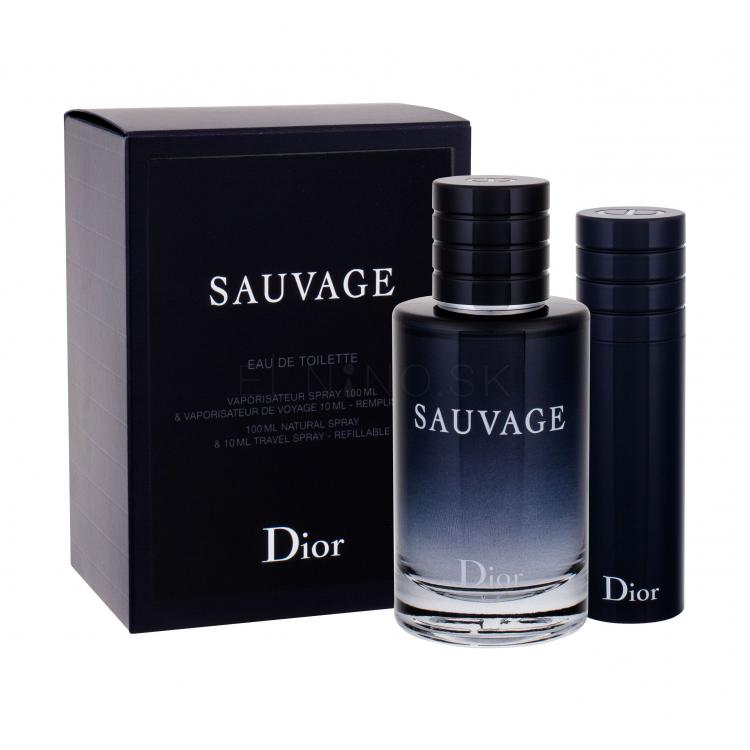 Christian Dior Sauvage Darčeková kazeta toaletná voda 100 ml + toaletná voda 10 ml