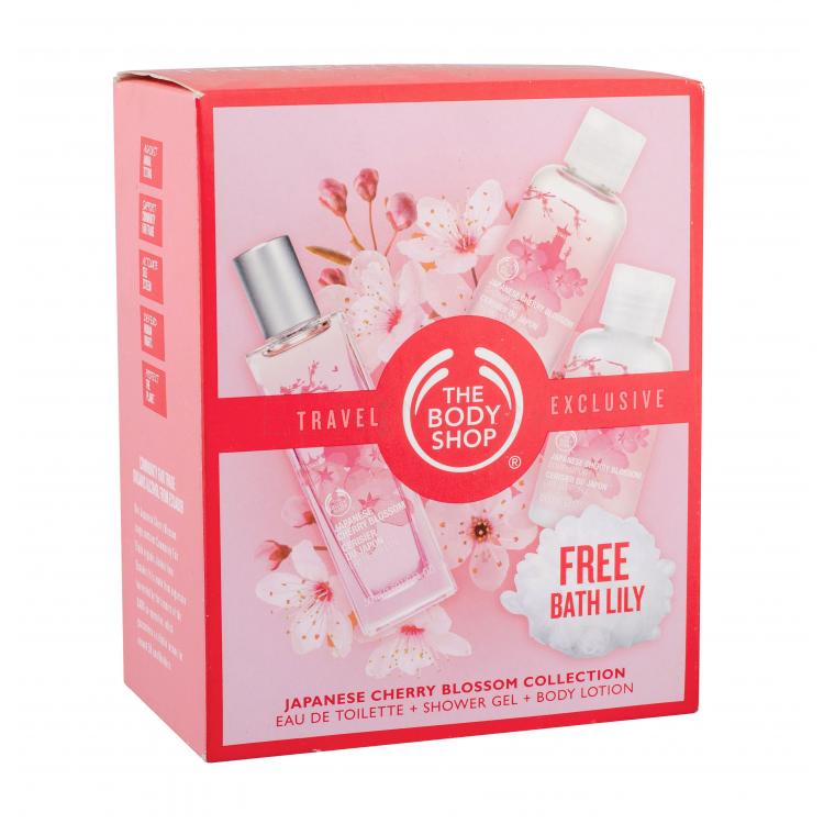 The Body Shop Japanese Cherry Blossom Darčeková kazeta toaletná voda 50 ml + sprchovací gél 60 ml + telové mlieko 60 ml