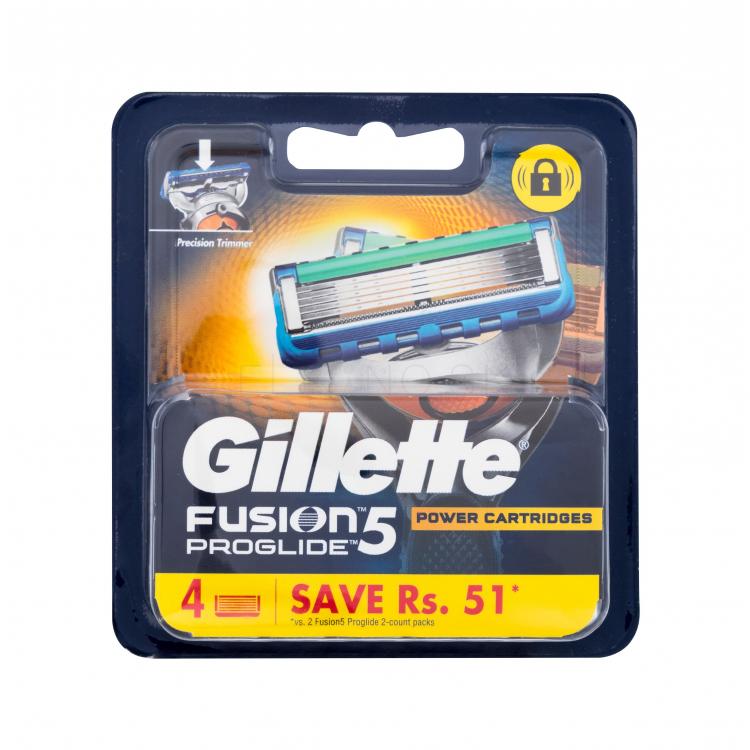 Gillette Fusion5 Proglide Power Náhradné ostrie pre mužov 4 ks