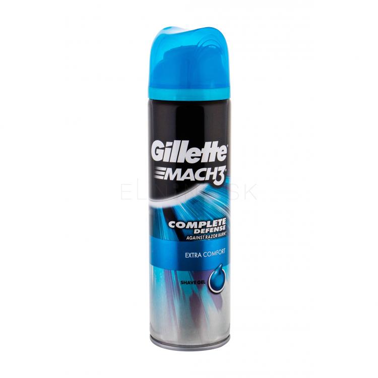 Gillette Mach3 Complete Defense Extra Comfort Gél na holenie pre mužov 200 ml