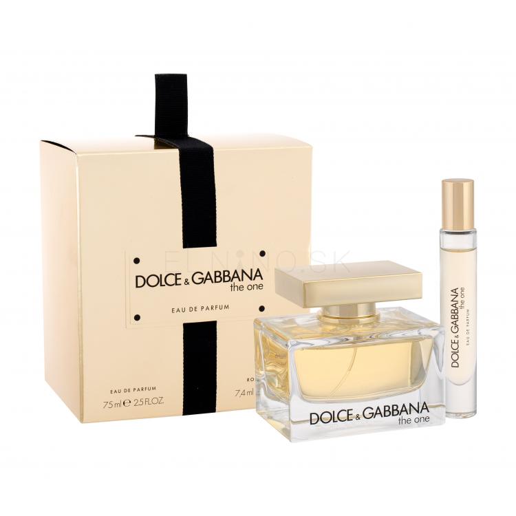 Dolce&amp;Gabbana The One Darčeková kazeta parfumovaná voda 75 ml + parfumovaná voda 7,4 ml