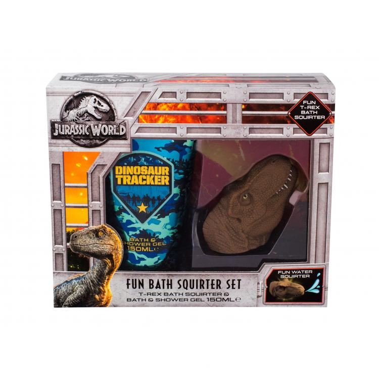 Universal Jurassic World Darčeková kazeta sprchový gél 150 ml + hračka do kúpeľa