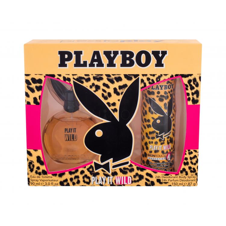 Playboy Play It Wild For Her Darčeková kazeta toaletná voda 90 ml + deodorant 150 ml