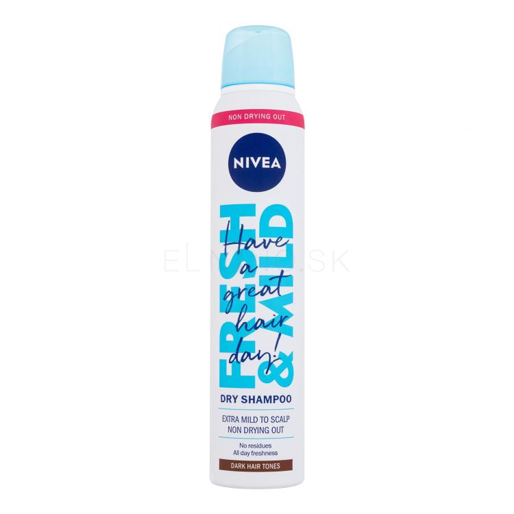 Nivea Fresh &amp; Mild Dark Hair Tones Suchý šampón pre ženy 200 ml