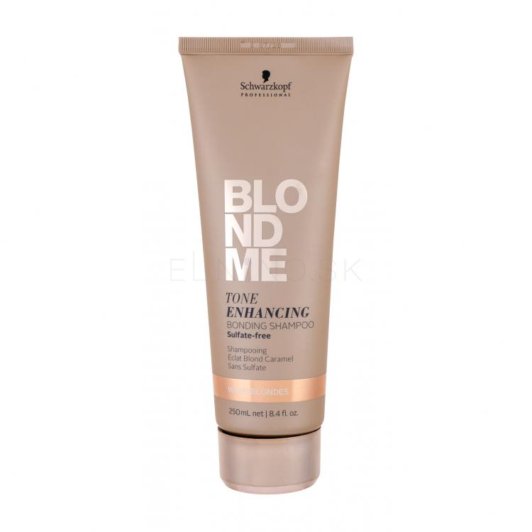 Schwarzkopf Professional Blond Me Tone Enhancing Bonding Shampoo Šampón pre ženy 250 ml Odtieň Warm Blondes