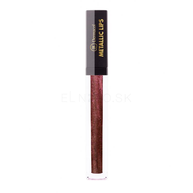 Dermacol Metallic Lips Rúž pre ženy 3,5 ml Odtieň 05 Chilli Chocolate