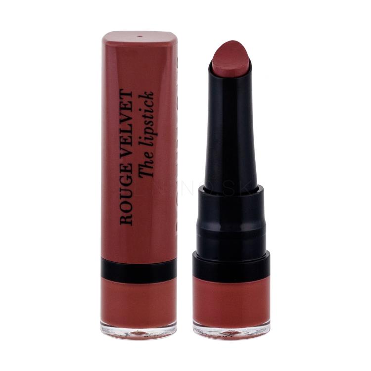 BOURJOIS Paris Rouge Velvet The Lipstick Rúž pre ženy 2,4 g Odtieň 24 Pari´sienne