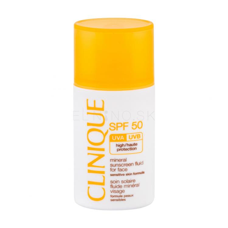 Clinique Sun Care Mineral Sunscreen Fluid For Face SPF50 Opaľovací prípravok na tvár pre ženy 30 ml