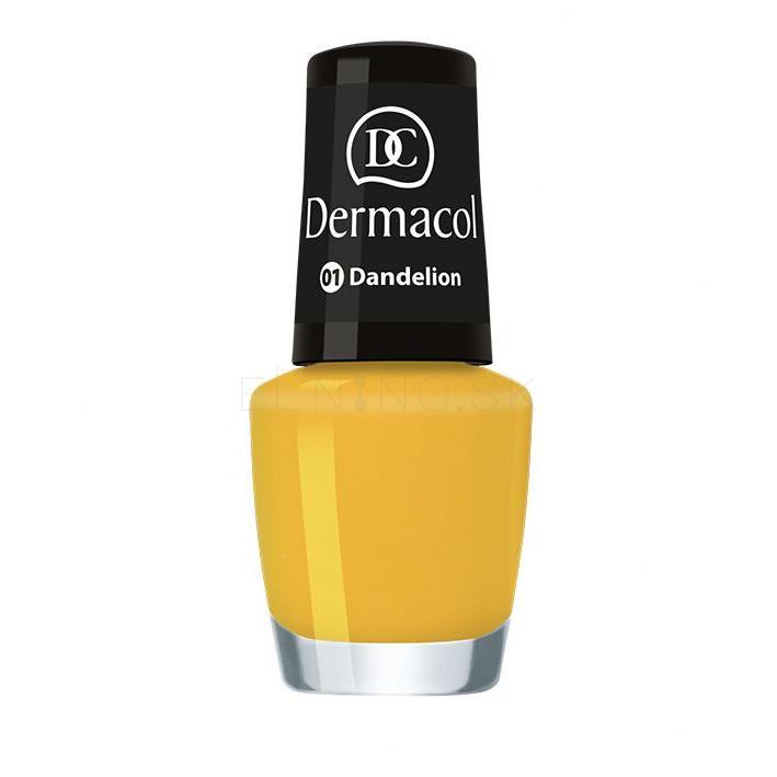 Dermacol Nail Polish Mini Summer Collection Lak na nechty pre ženy 5 ml Odtieň 01 Dandelion