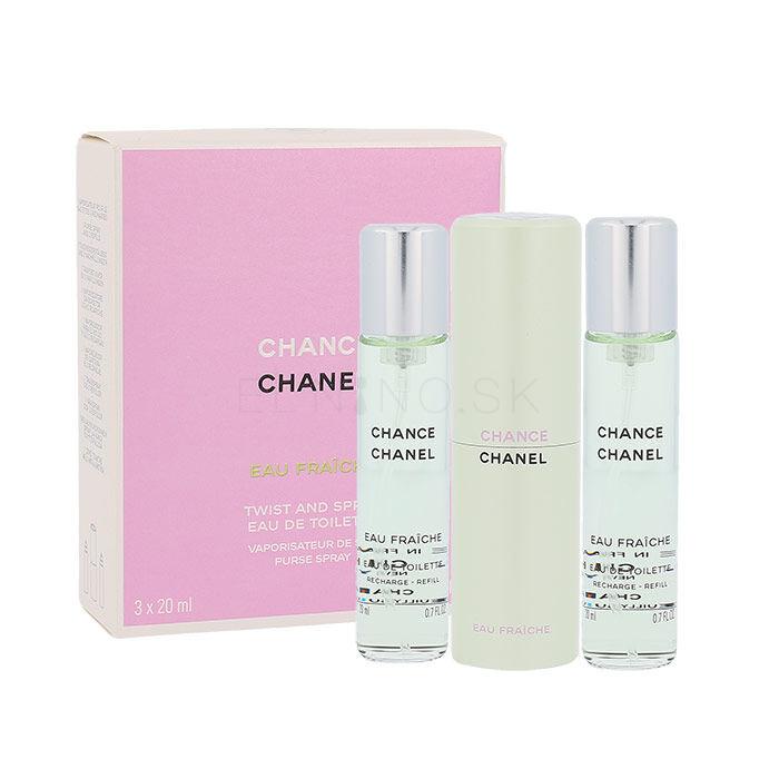 Chanel Chance Eau Fraîche Toaletná voda pre ženy Twist and Spray 3x20 ml