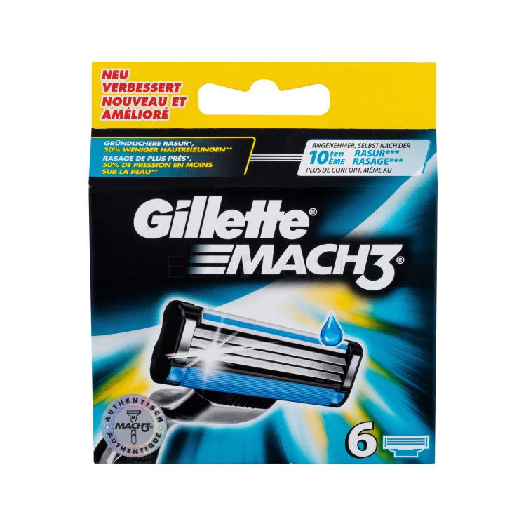 Gillette Mach3 Náhradné ostrie pre mužov 6 ks