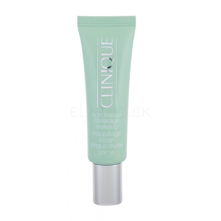 Clinique Continuous Coverage SPF15 Make-up pre ženy 30 ml Odtieň 01 Porcelain Glow