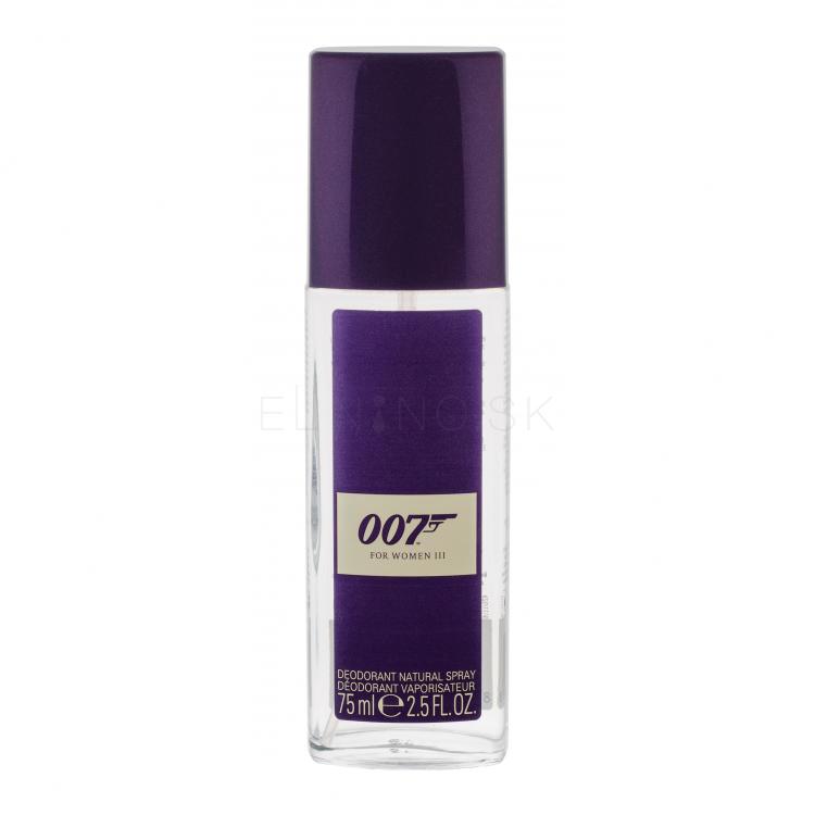 James Bond 007 James Bond 007 For Women III Dezodorant pre ženy 75 ml