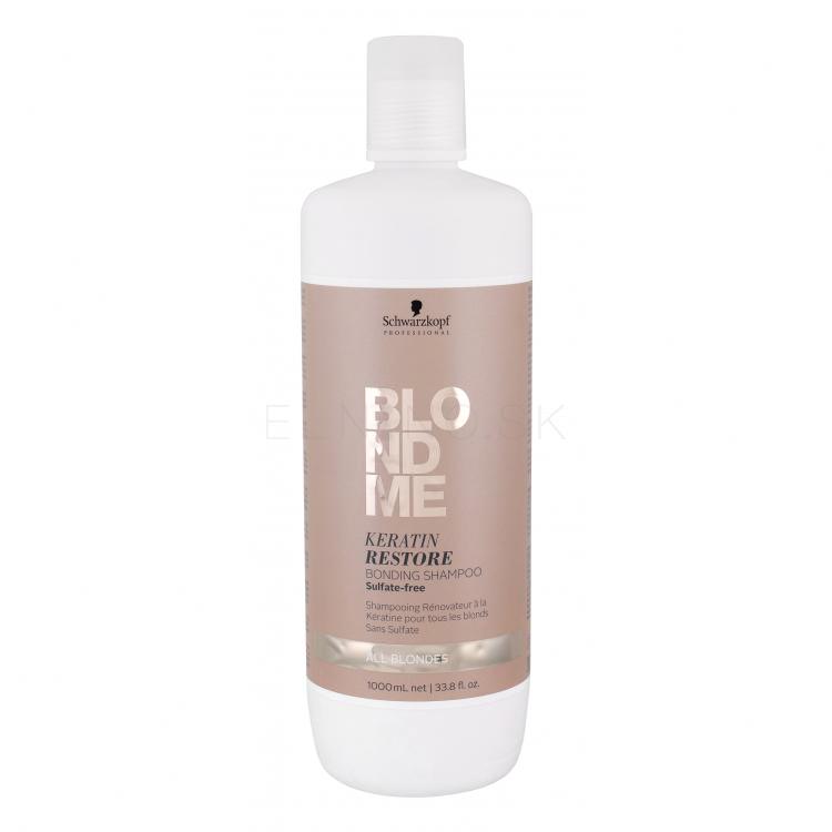 Schwarzkopf Professional Blond Me Keratin Restore Bonding Shampoo Šampón pre ženy 1000 ml