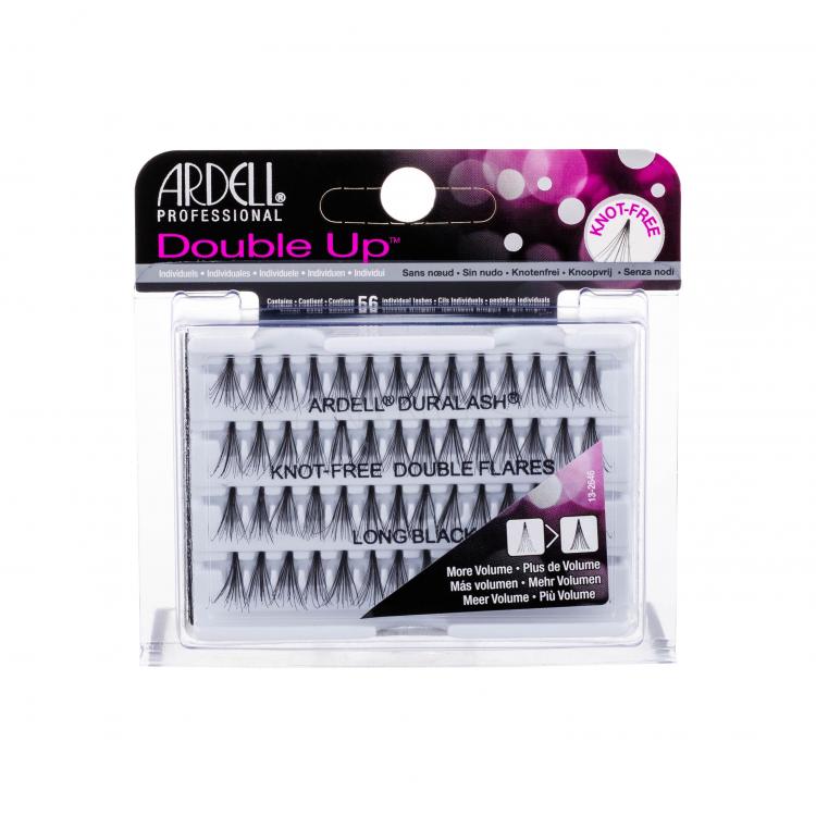 Ardell Double Up Duralash Knot-Free Double Flares Umelé mihalnice pre ženy 56 ks Odtieň Long Black