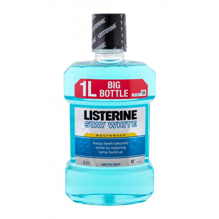 Listerine Stay White Mouthwash Ústna voda 1000 ml