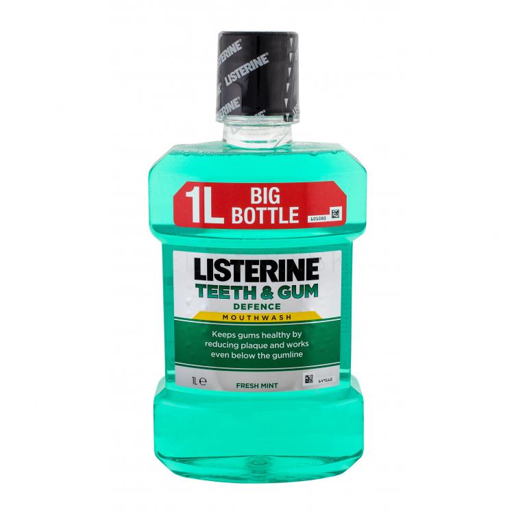 Listerine Teeth &amp; Gum Defence Defence Fresh Mint Mouthwash Ústna voda 1000 ml