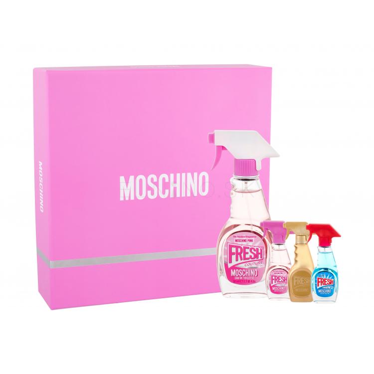 Moschino Fresh Couture Pink Darčeková kazeta toaletná voda 50 ml+ toaletná voda 5 ml + toaletná voda Fresh Couture 5 ml + parfumovaná voda Fresh Couture Gold 5 ml