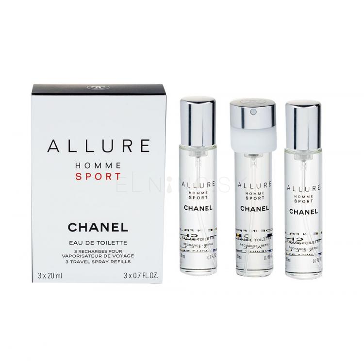 Chanel Allure Homme Sport Toaletná voda pre mužov Náplň 3x20 ml poškodená krabička