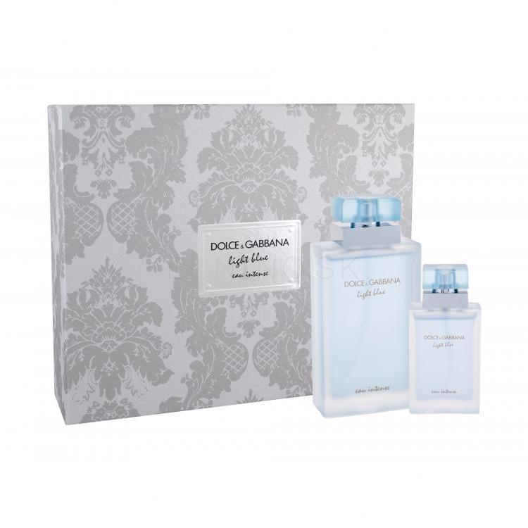 Dolce&amp;Gabbana Light Blue Eau Intense Darčeková kazeta parfumovaná voda 100 ml + parfumovaná voda 25 ml