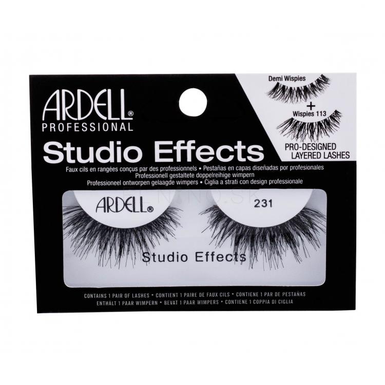 Ardell Studio Effects 231 Wispies Umelé mihalnice pre ženy 1 ks Odtieň Black