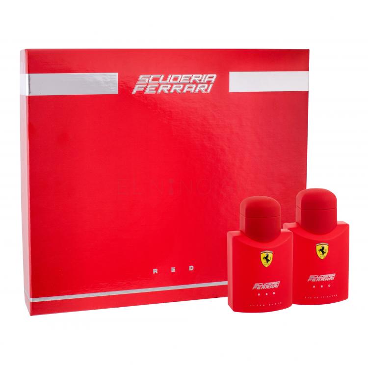 Ferrari Scuderia Ferrari Red Darčeková kazeta toaletná voda 75 ml + voda po holení 75 ml poškodená krabička