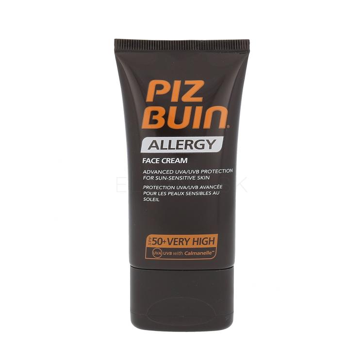 PIZ BUIN Allergy Sun Sensitive Skin Face Cream SPF50 Opaľovací prípravok na tvár 40 ml