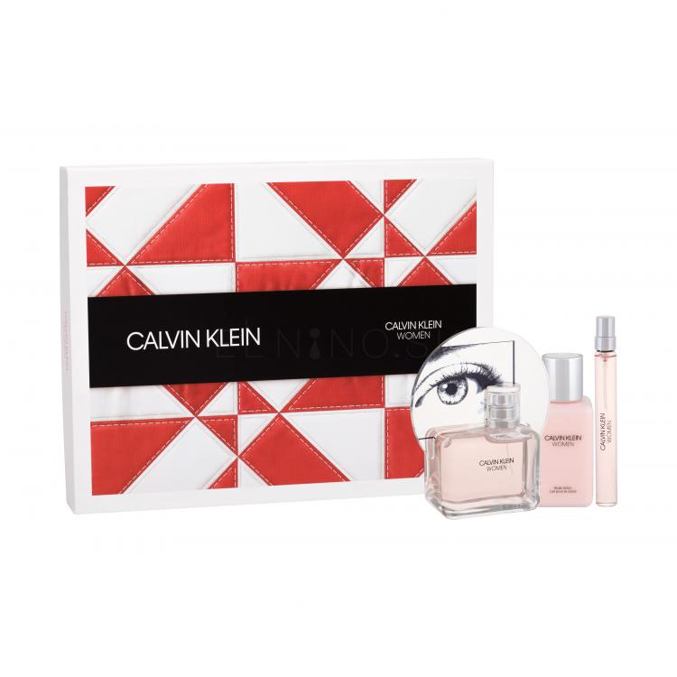 Calvin Klein Women Darčeková kazeta parfumovaná voda 100 ml + parfumovaná voda 10 ml + telové mlieko 100 ml