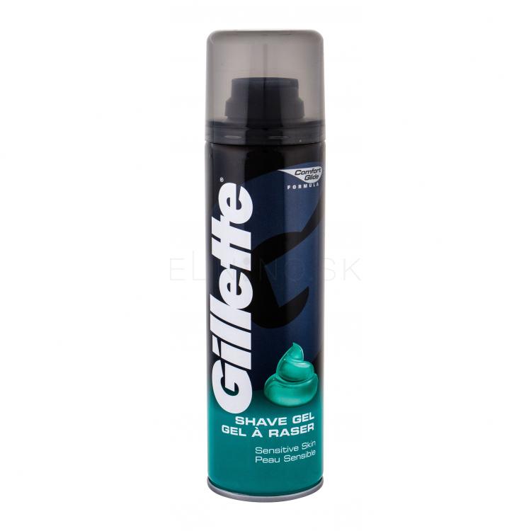 Gillette Shave Gel Sensitive Gél na holenie pre mužov 200 ml